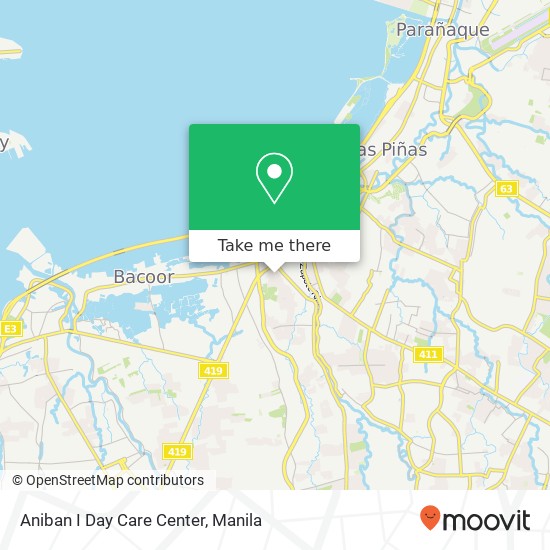 Aniban I Day Care Center map