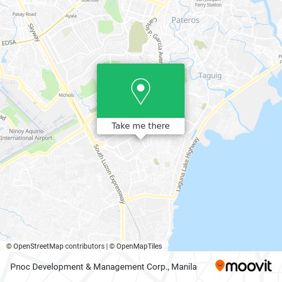 Pnoc Development & Management Corp. map