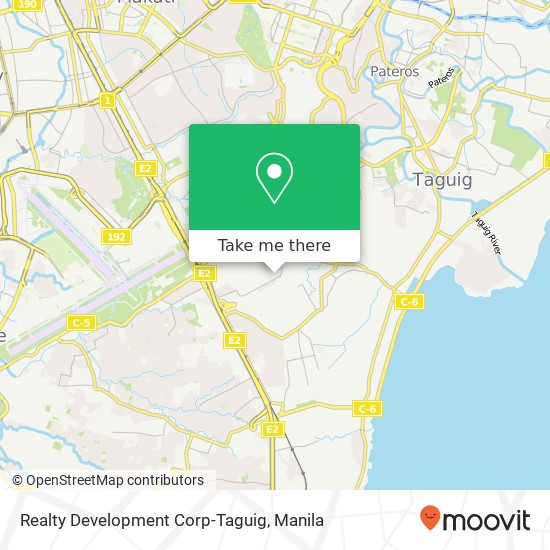 Realty Development Corp-Taguig map