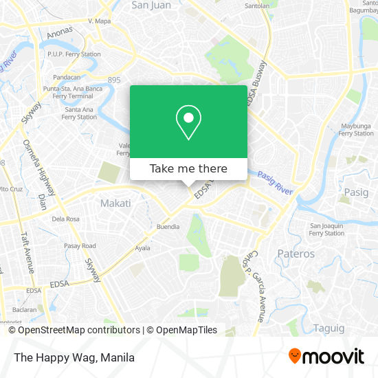 The Happy Wag map