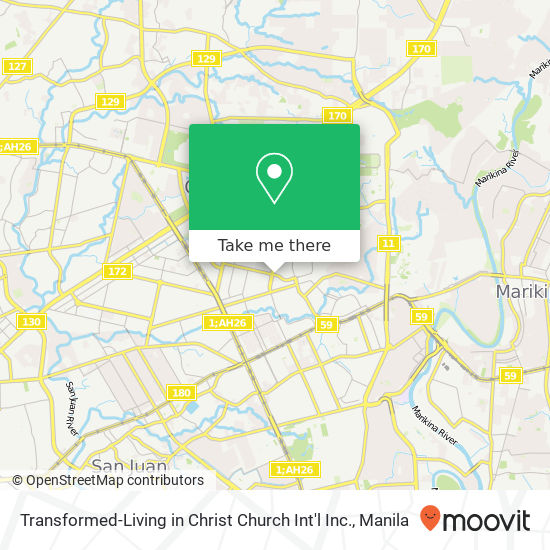 Transformed-Living in Christ Church Int'l Inc. map