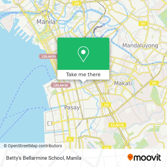 Betty's Bellarmine School map