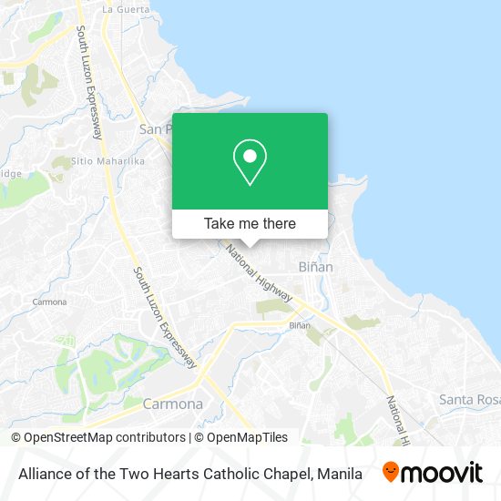 Alliance of the Two Hearts Catholic Chapel map