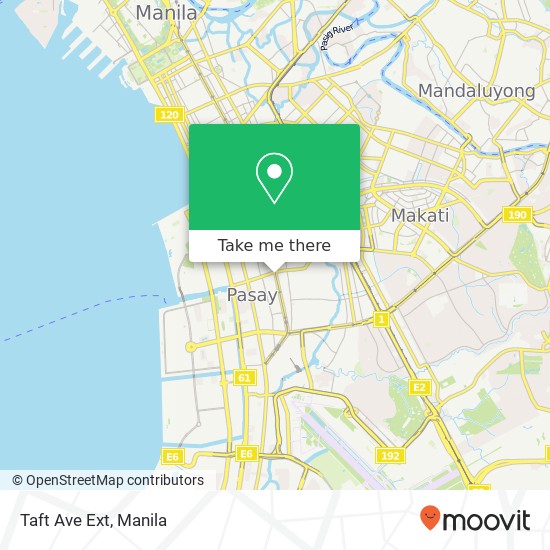 Taft Ave Ext map