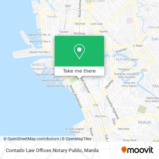 Contado Law Offices Notary Public map
