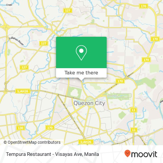 Tempura Restaurant - Visayas Ave map