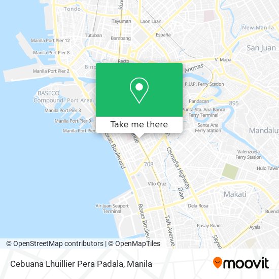 Cebuana Lhuillier Pera Padala map