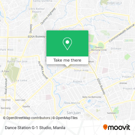Dance Station G-1 Studio map