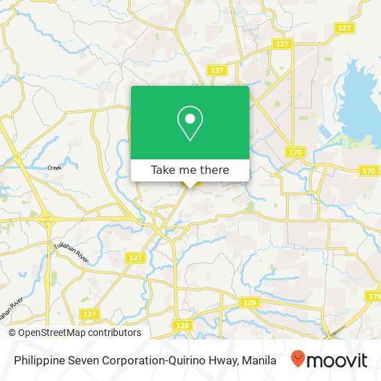 Philippine Seven Corporation-Quirino Hway map
