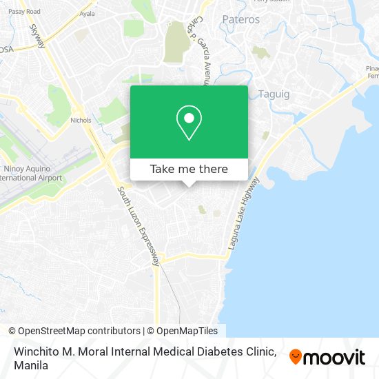 Winchito M. Moral Internal Medical Diabetes Clinic map