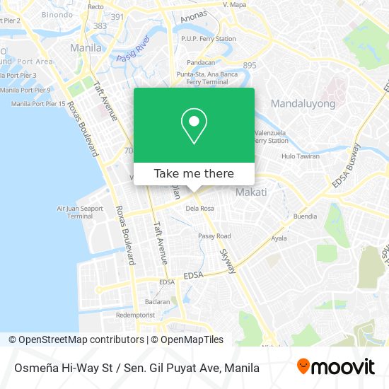 Osmeña Hi-Way St / Sen. Gil Puyat Ave map