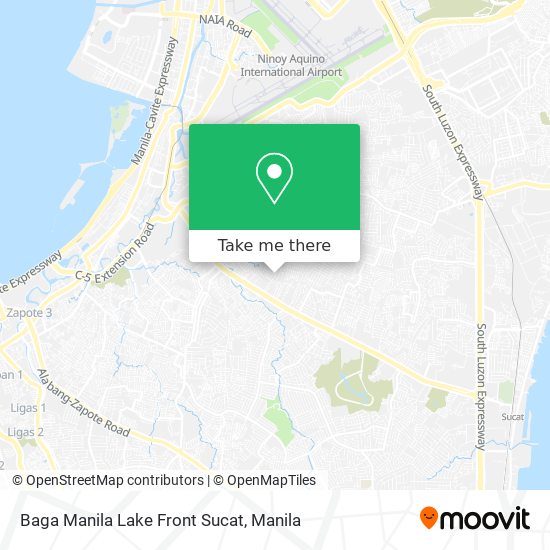 Baga Manila Lake Front Sucat map