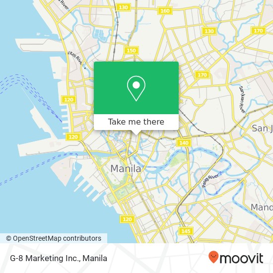 G-8 Marketing Inc. map