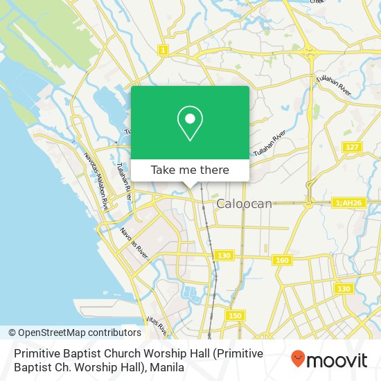 Primitive Baptist Church Worship Hall map