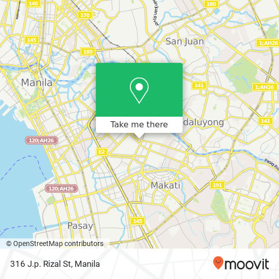 316 J.p. Rizal St map