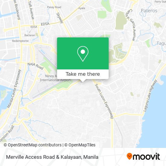 Merville Access Road & Kalayaan map