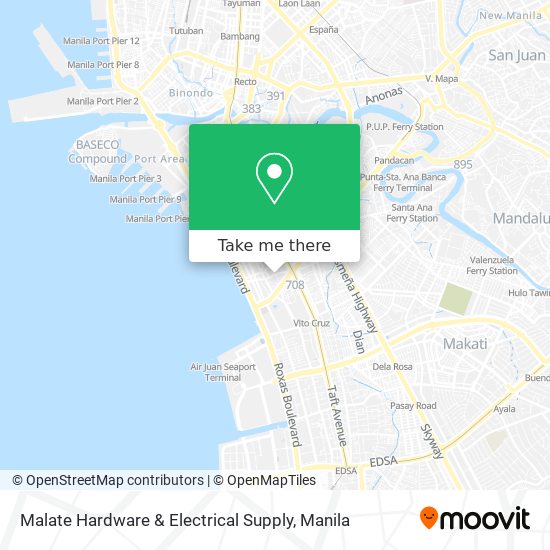 Malate Hardware & Electrical Supply map