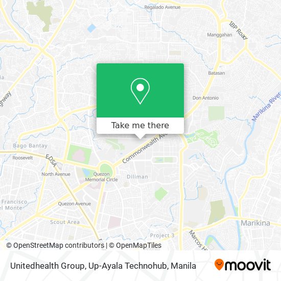 Unitedhealth Group, Up-Ayala Technohub map