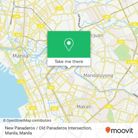 New Panaderos / Old Panaderos Intersection, Manila map