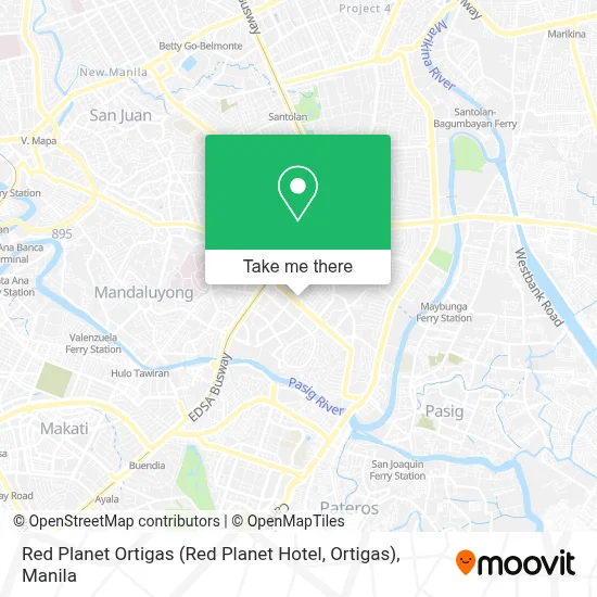 Red Planet Ortigas map