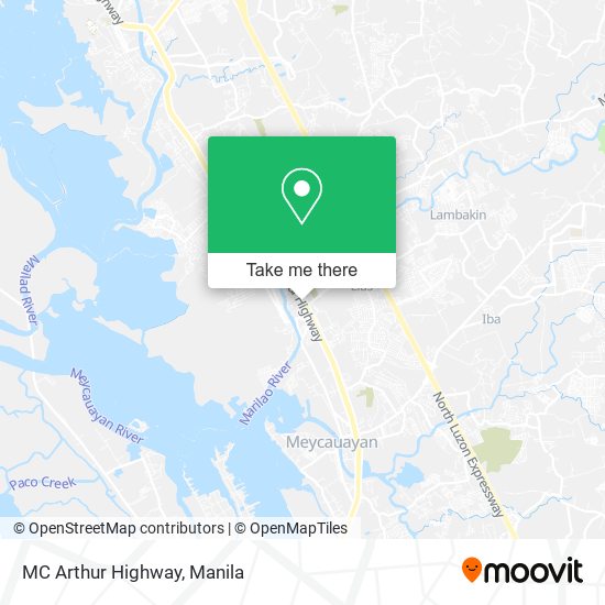 MC Arthur Highway map