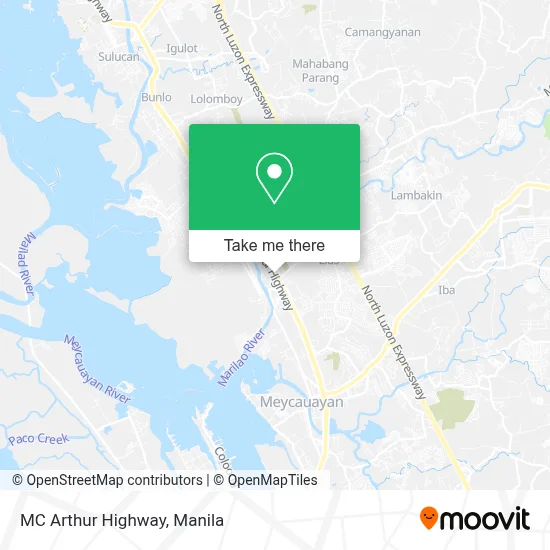 MC Arthur Highway map