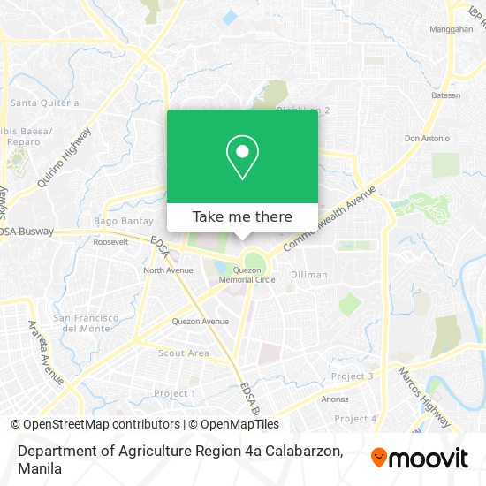 Department of Agriculture Region 4a Calabarzon map