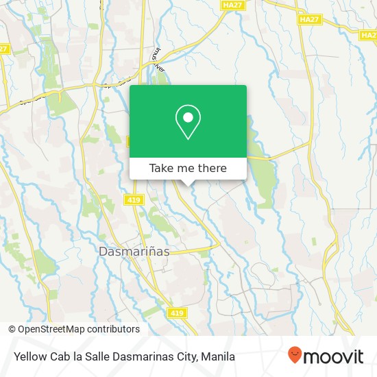 Yellow Cab la Salle Dasmarinas City map