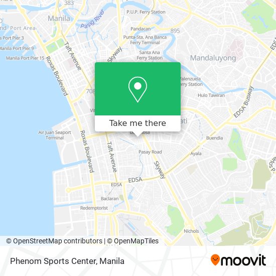 Phenom Sports Center map