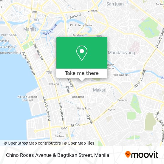Chino Roces Avenue & Bagtikan Street map