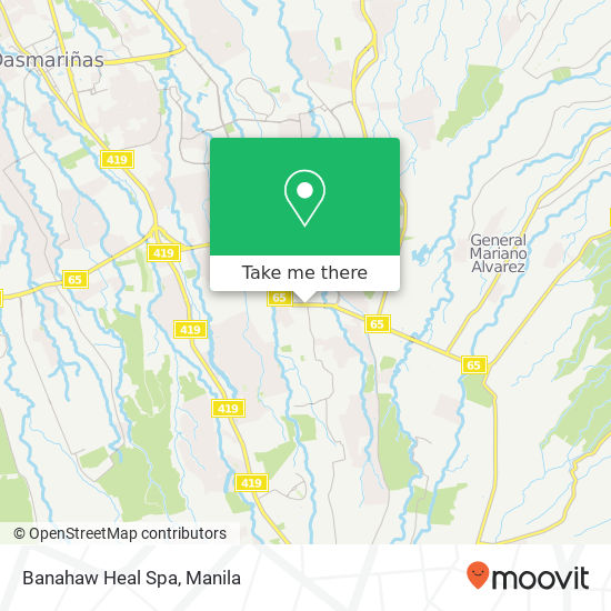 Banahaw Heal Spa map