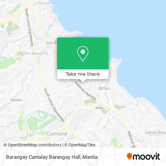 Barangay Canlalay Barangay Hall map