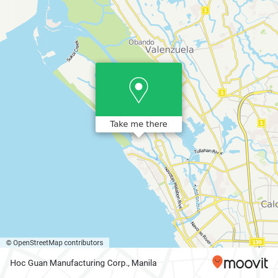 Hoc Guan Manufacturing Corp. map