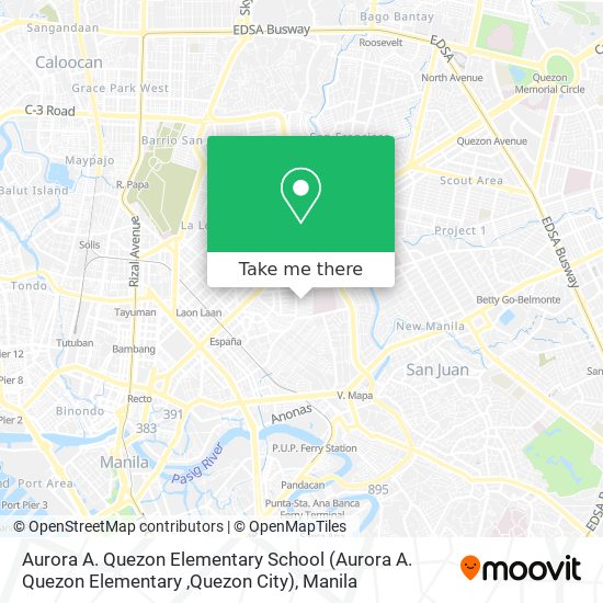 Aurora A. Quezon Elementary School (Aurora A. Quezon Elementary ,Quezon City) map