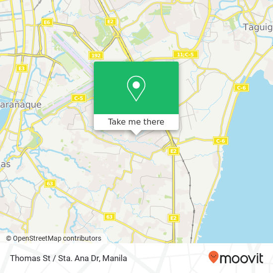 Thomas St / Sta. Ana Dr map