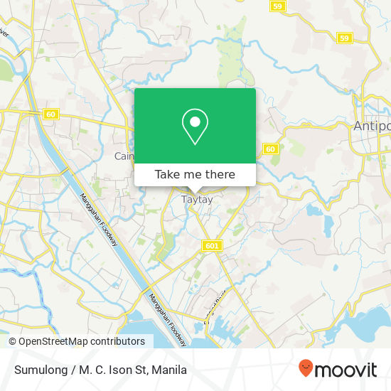 Sumulong / M. C. Ison St map