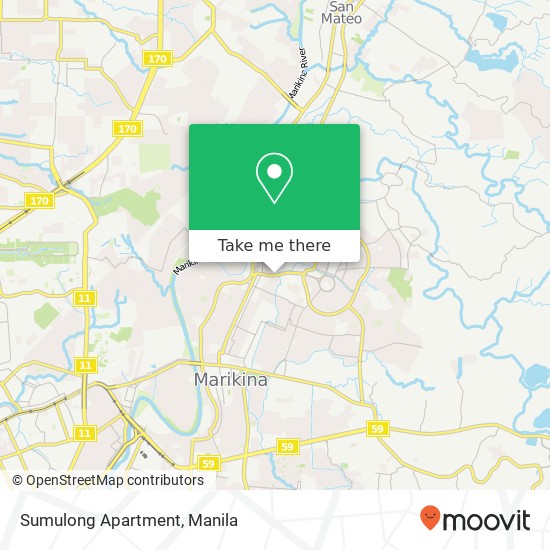 Sumulong Apartment map