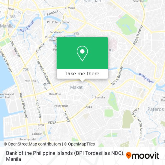 Bank of the Philippine Islands (BPI Tordesillas NDC) map