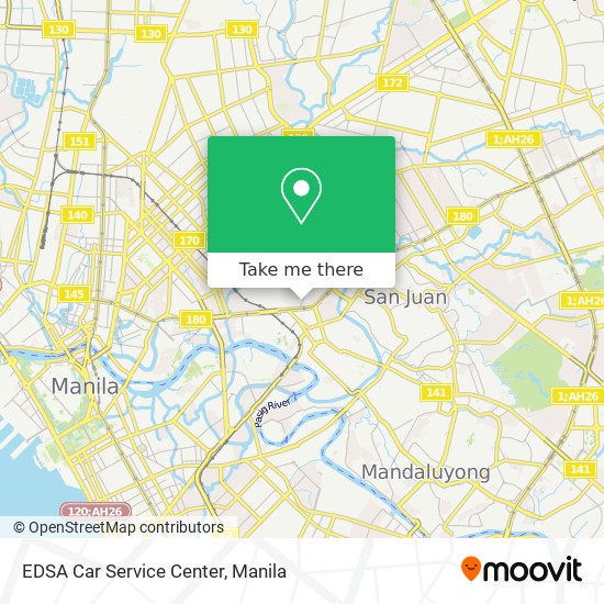 EDSA Car Service Center map