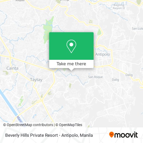 Beverly Hills Private Resort - Antipolo map