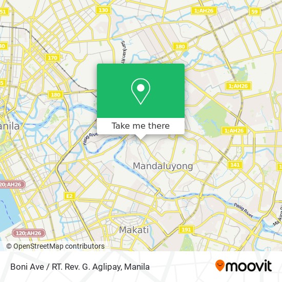 Boni Ave / RT. Rev. G. Aglipay map