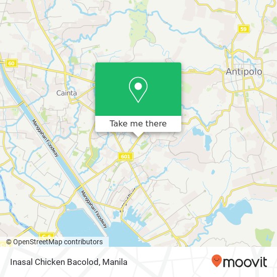 Inasal Chicken Bacolod map
