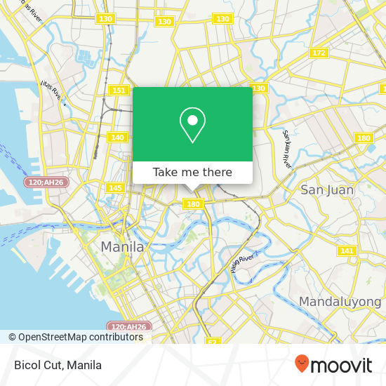 Bicol Cut map