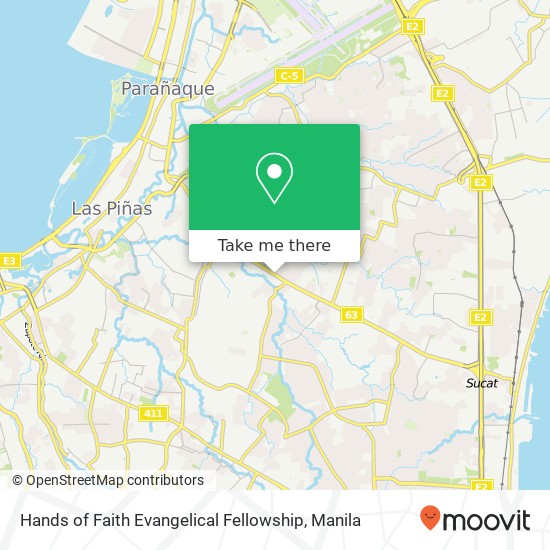 Hands of Faith Evangelical Fellowship map