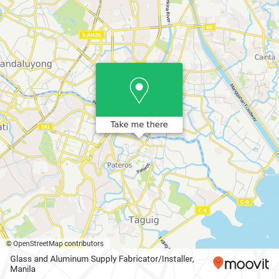 Glass and Aluminum Supply Fabricator / Installer map