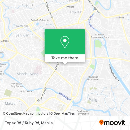 Topaz Rd / Ruby Rd map