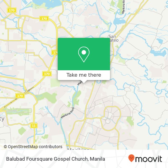 Balubad Foursquare Gospel Church map