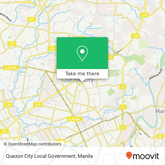 Quezon City Local Government map