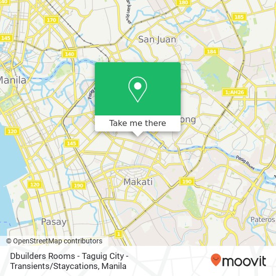 Dbuilders Rooms - Taguig City -Transients / Staycations map