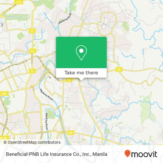 Beneficial-PNB Life Insurance Co., Inc. map